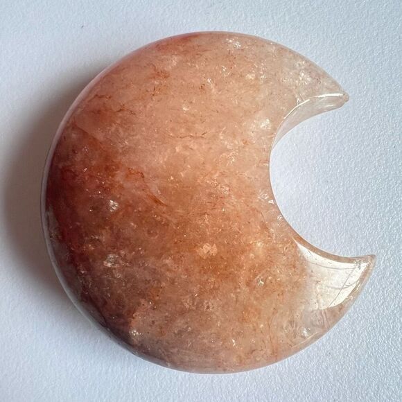 Fire Quartz Crystal Crescent Moon (5)‎ - Picture 6 of 10